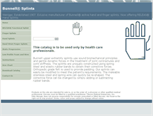 Tablet Screenshot of bunnellsplints.com
